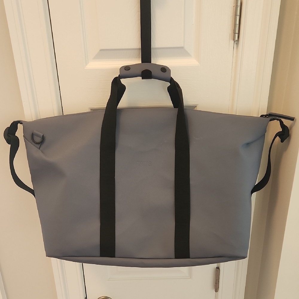 Rains Large Blue Gray Waterproof Bag